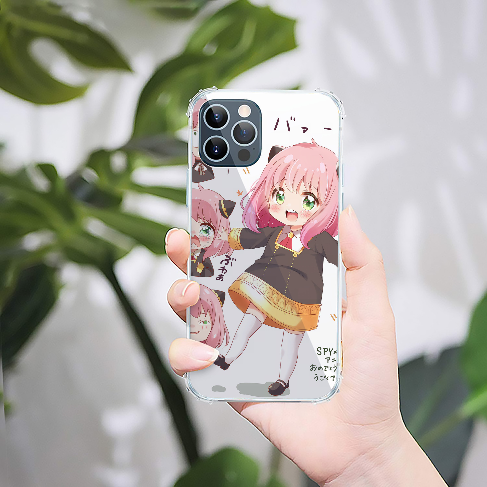 （画像用） SPY×FAMILY间谍家家酒 【iPhone 12シリーズ対応】透明スマホケース（クリアソフトケース）